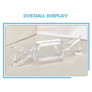 50pcs Mini Candy Box Transparent Jewellery Storage Box Earrings Holder Case