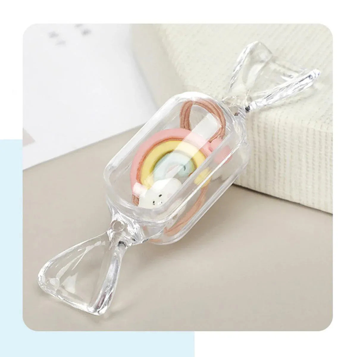 50pcs Mini Candy Box Transparent Jewellery Storage Box Earrings Holder Case