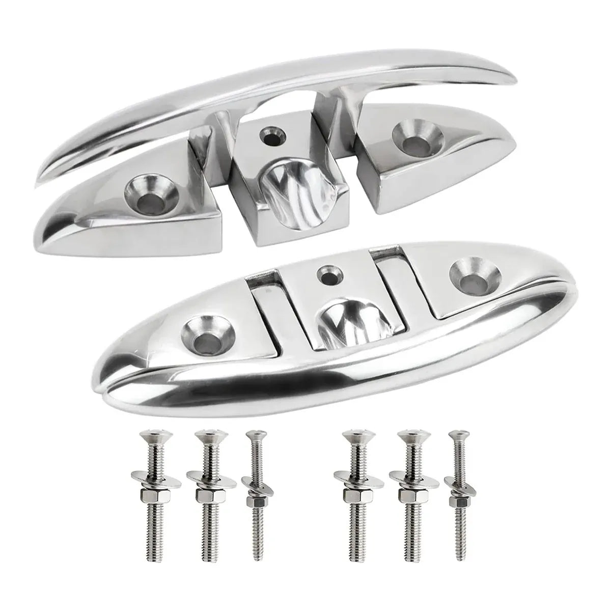 2PCS Stainless Steel Folding Bolt Use Corrosion Resistant 5in/6in - 6in