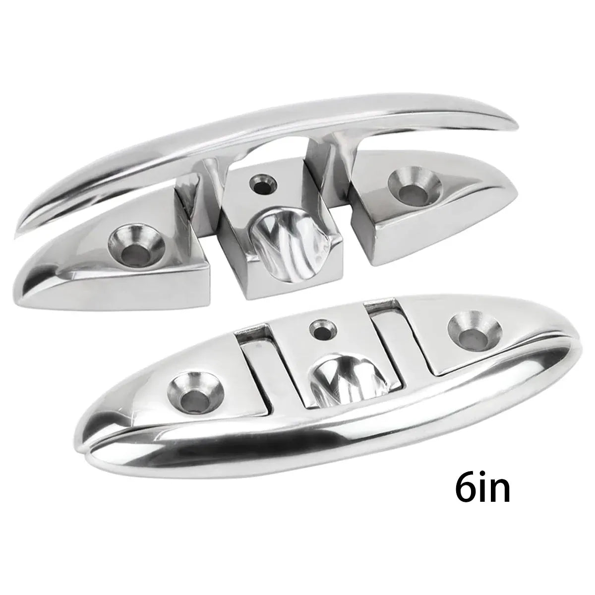2PCS Stainless Steel Folding Bolt Use Corrosion Resistant 5in/6in - 6in