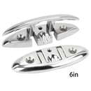 2PCS Stainless Steel Folding Bolt Use Corrosion Resistant 5in/6in - 6in