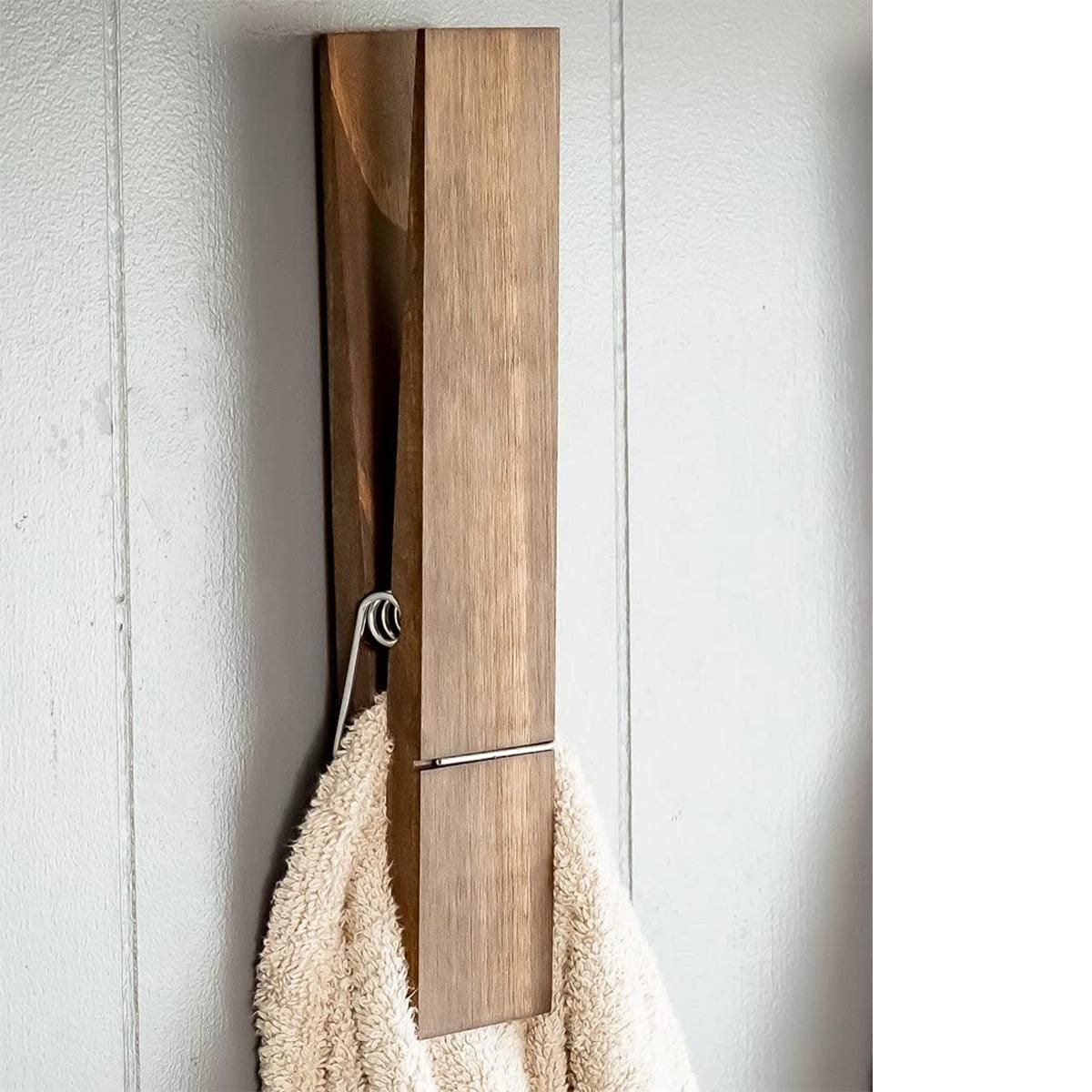 Wooden Towel Clip Underwear Clip Bathroom Wooden Clips for Towel and Laundry Use