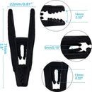 Clothes Drying Clips 20 Pack Velvet Flocking Trouser Pegs Hanger Grip Clamp Set - Beige