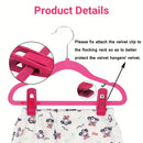 Clothes Drying Clips 20 Pack Velvet Flocking Trouser Pegs Hanger Grip Clamp Set - Beige