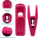 Clothes Drying Clips 20 Pack Velvet Flocking Trouser Pegs Hanger Grip Clamp Set - Beige