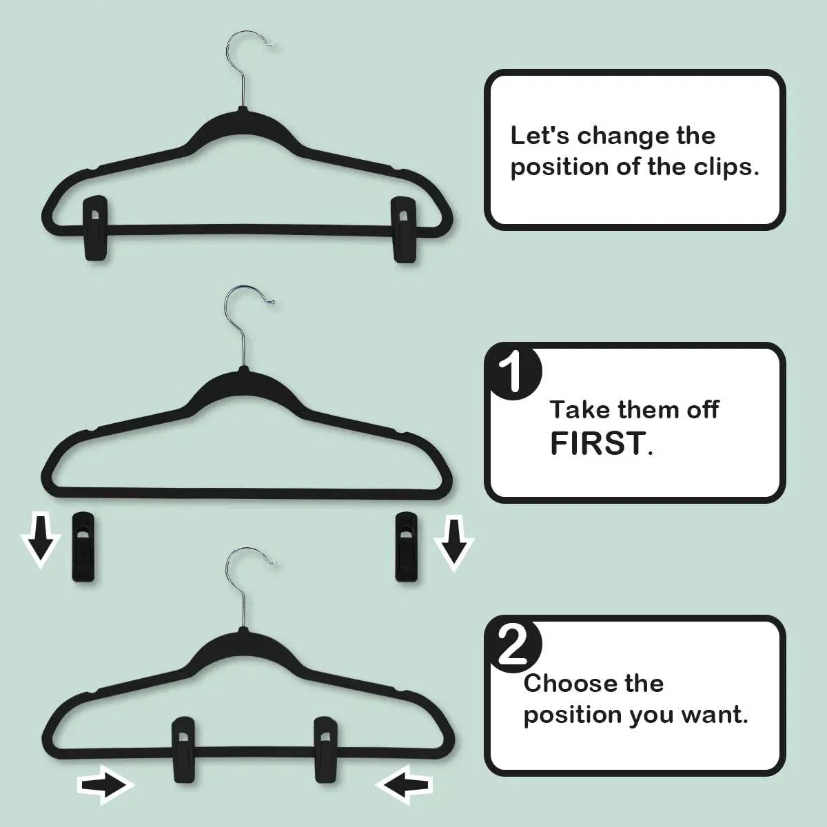 Clothes Drying Clips 20 Pack Velvet Flocking Trouser Pegs Hanger Grip Clamp Set - Beige