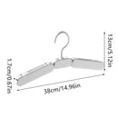 5PCS Portable Foldable Hangers Durable Plastic for Closet Laundry Space Saving - With clothes clip