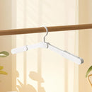 5PCS Portable Foldable Hangers Durable Plastic for Closet Laundry Space Saving - With clothes clip