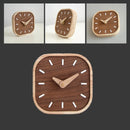 Quiet Running Solid Black Walnut Wood Desk Clock Small Table Clock Home Decor