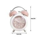 Strong Wake-Up Alarm Clock with Night Light Battery-Powered Silent Durable