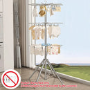 Folding Drying Rack Floor Stand Multi Functional Clothes Laundry Hanger Indoor