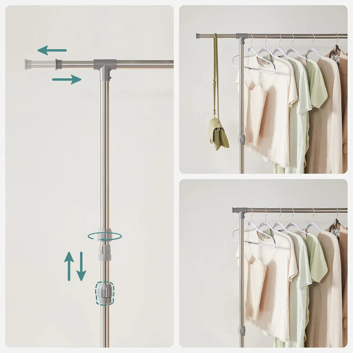Floor Standing Clothes Drying Rack Simple Folding Laundry Hanger Airer Indoor