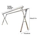 Floor Standing Folding Clothes Drying Rack Extendable 150-240cm