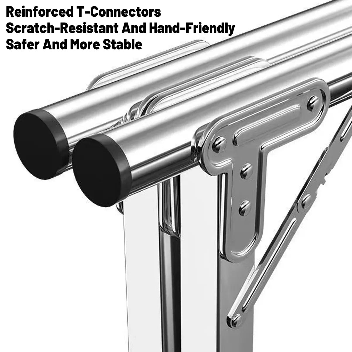 Floor Standing Folding Clothes Drying Rack Extendable 150-240cm
