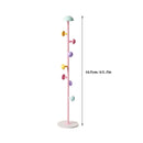 Cartoon Mushroom Floor-Standing Coat Rack High-Carbon Steel Bedroom Organiser