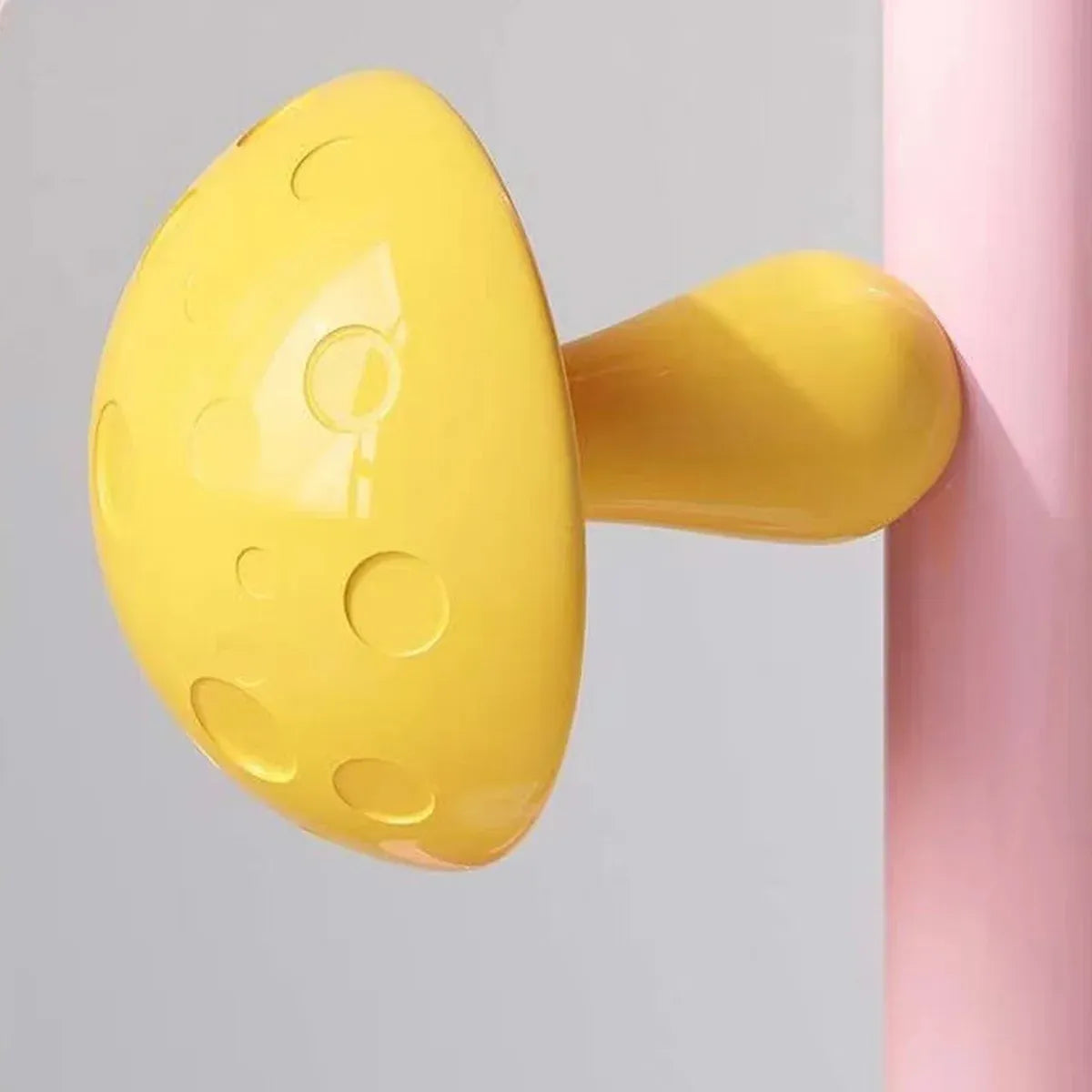 Cartoon Mushroom Floor-Standing Coat Rack High-Carbon Steel Bedroom Organiser