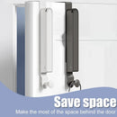 Folding Behind the Door Hook Hanger Clothes Hat Hanger Wall Mounted Organizer - Grey