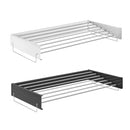 Invisible Wall Mounted Indoor Foldable Clothes Drying Rack Space Saving Home - Black