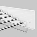 Invisible Wall Mounted Indoor Foldable Clothes Drying Rack Space Saving Home - Black