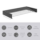 Invisible Wall Mounted Indoor Foldable Clothes Drying Rack Space Saving Home - White