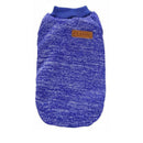 L Size Cute Pet Dog Warm Jumper Sweater Clothes Cat Knitted Coat Winter - Blue
