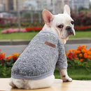 L Size Cute Pet Dog Warm Jumper Sweater Clothes Cat Knitted Coat Winter - Grey
