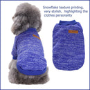 L Size Cute Pet Dog Warm Jumper Sweater Clothes Cat Knitted Coat Winter - Grey