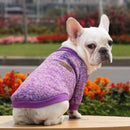 L Size Cute Pet Dog Warm Jumper Sweater Clothes Cat Knitted Coat Winter - Grey