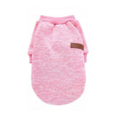 L Size Cute Pet Dog Warm Jumper Sweater Clothes Cat Knitted Coat Winter - Pink