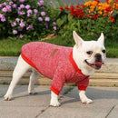 L Size Cute Pet Dog Warm Jumper Sweater Clothes Cat Knitted Coat Winter - Purple