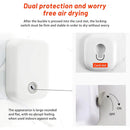 Invisible Clothesline Indoor Drying Rope Wall Mounted Laundry Retractable Line - Grey