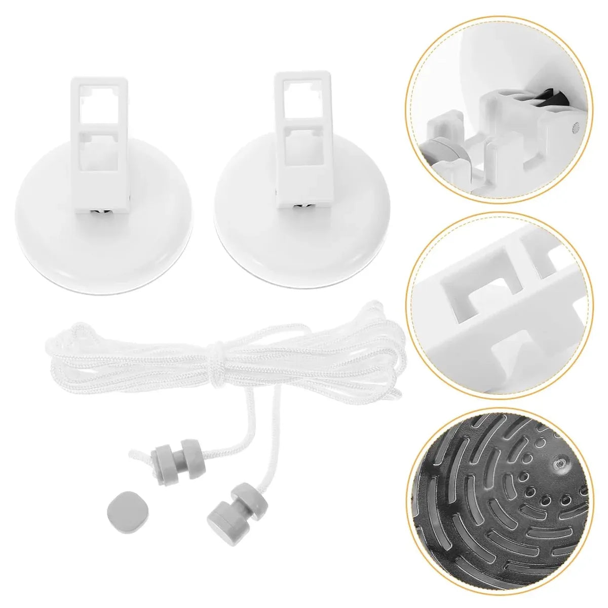 5m or 10m Wall-Mounted Suction Cup Clothesline Retractable Durable Sturdy Laundry - 5m