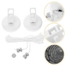 5m or 10m Wall-Mounted Suction Cup Clothesline Retractable Durable Sturdy Laundry - 5m