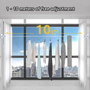 5m or 10m Wall-Mounted Suction Cup Clothesline Retractable Durable Sturdy Laundry - 5m