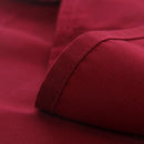 Red Unisex Mesh Sleeve Chef Coat Jacket Restaurant Hotel Cook Short Uniform - 3XL