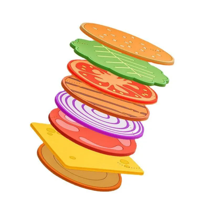 8pcs Anti Slip Coasters Set Insulated Drink Mats for Home Table Protection