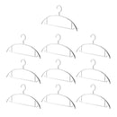 10PCS Plastic Half Round Non Slip Hangers Non Marking Drying Racks Home Use - Narrow