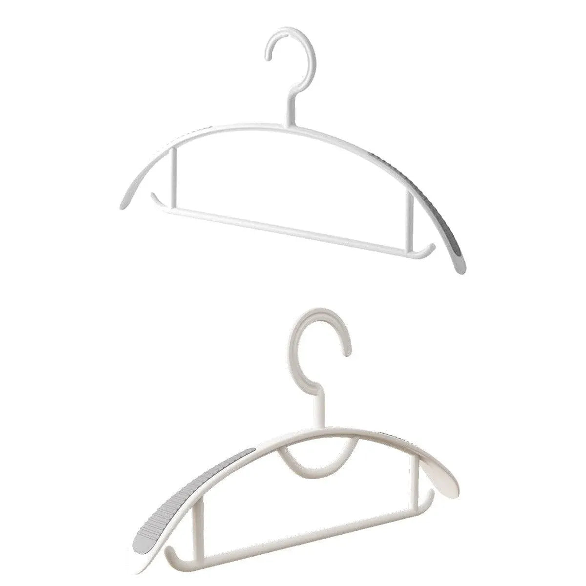 10PCS Plastic Half Round Non Slip Hangers Non Marking Drying Racks Home Use - Narrow