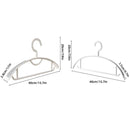 10PCS Plastic Half Round Non Slip Hangers Non Marking Drying Racks Home Use - Narrow