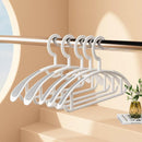 10PCS Plastic Half Round Non Slip Hangers Non Marking Drying Racks Home Use - Narrow
