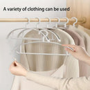 10PCS Plastic Half Round Non Slip Hangers Non Marking Drying Racks Home Use - Narrow