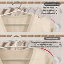 10PCS Plastic Half Round Non Slip Hangers Non Marking Drying Racks Home Use - Narrow