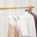 10PCS Plastic Half Round Non Slip Hangers Non Marking Drying Racks Home Use - Narrow