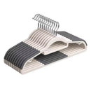 30-Piece Grey and White Non-Slip Clothes Hanger Set
