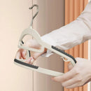 30-Piece Grey and White Non-Slip Clothes Hanger Set