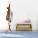 Coat Rack Hat Bag Stand Tree Clothes Hanger Umbrella Holder 8 Hooks Organizers