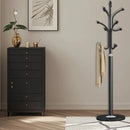 Bedroom Floor Standing Coat Rack Clothes Hanger Space Saving Stable Durable