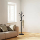 Bedroom Floor Standing Coat Rack Clothes Hanger Space Saving Stable Durable