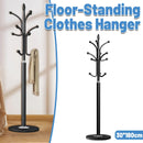 Bedroom Floor Standing Coat Rack Clothes Hanger Space Saving Stable Durable