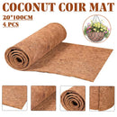 4 PCS Non-Slip Mat Coconut Palm Pet Garden Turtle Matpet Mat Blueberry Mat